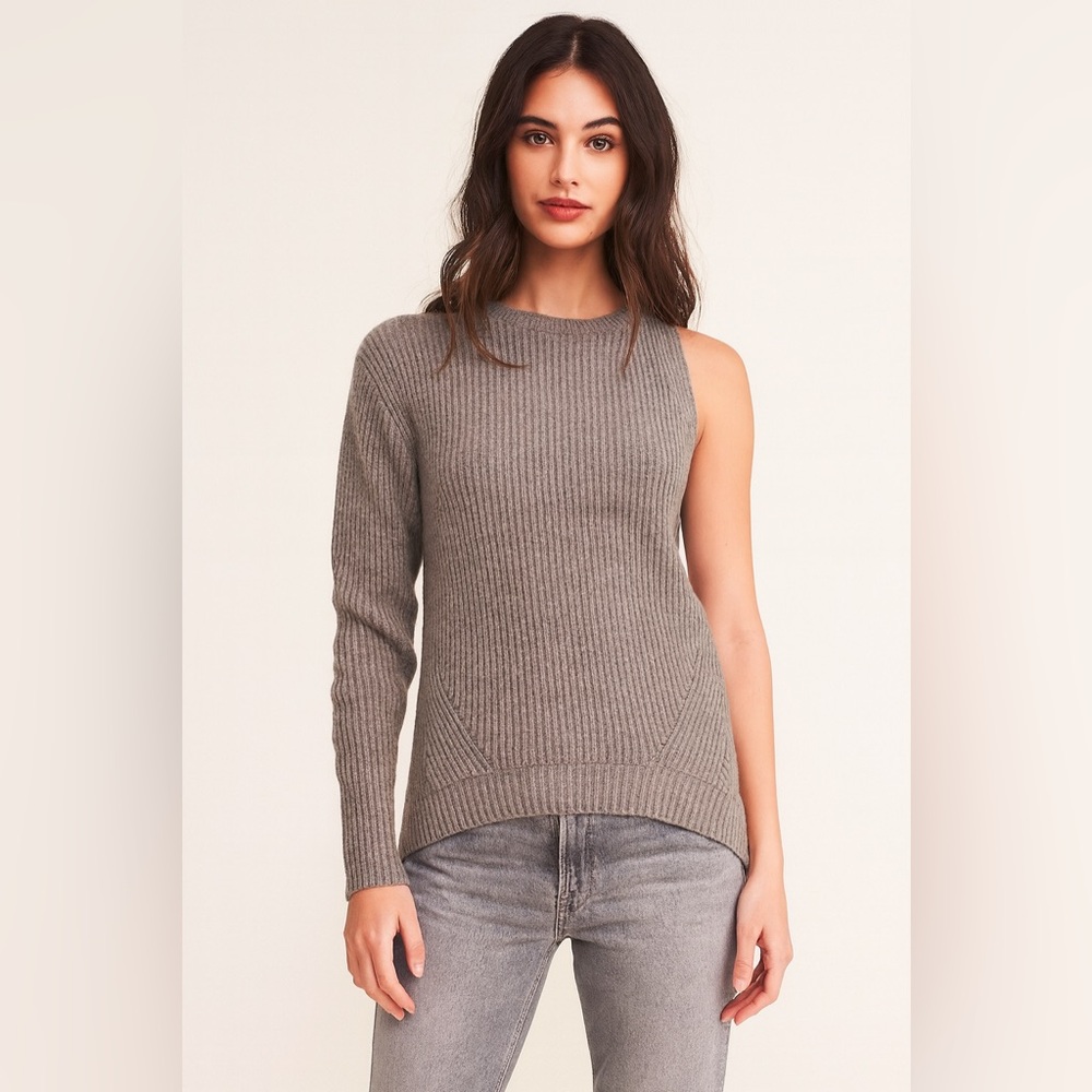 Thakoon Addition Gray One Sleeve‎ Sweater Sz. M
